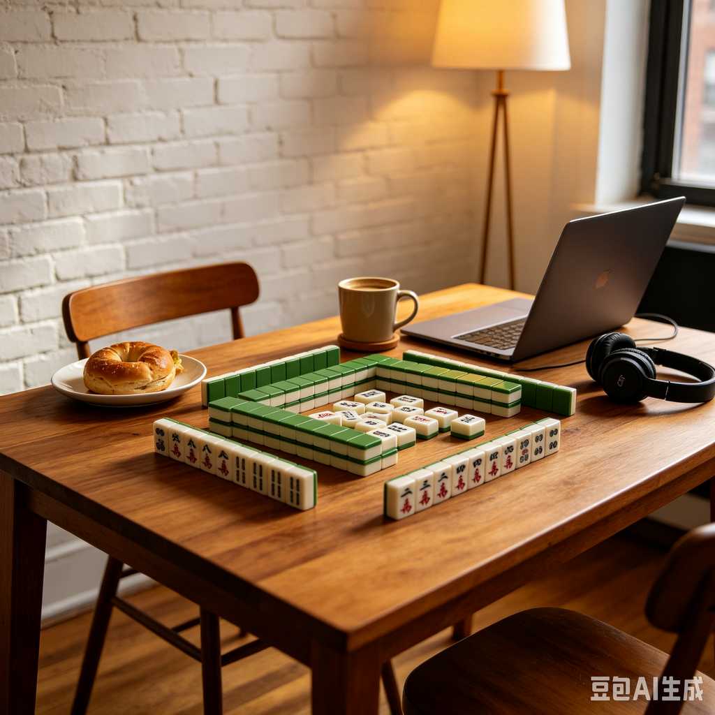 saturated color mahjong set print